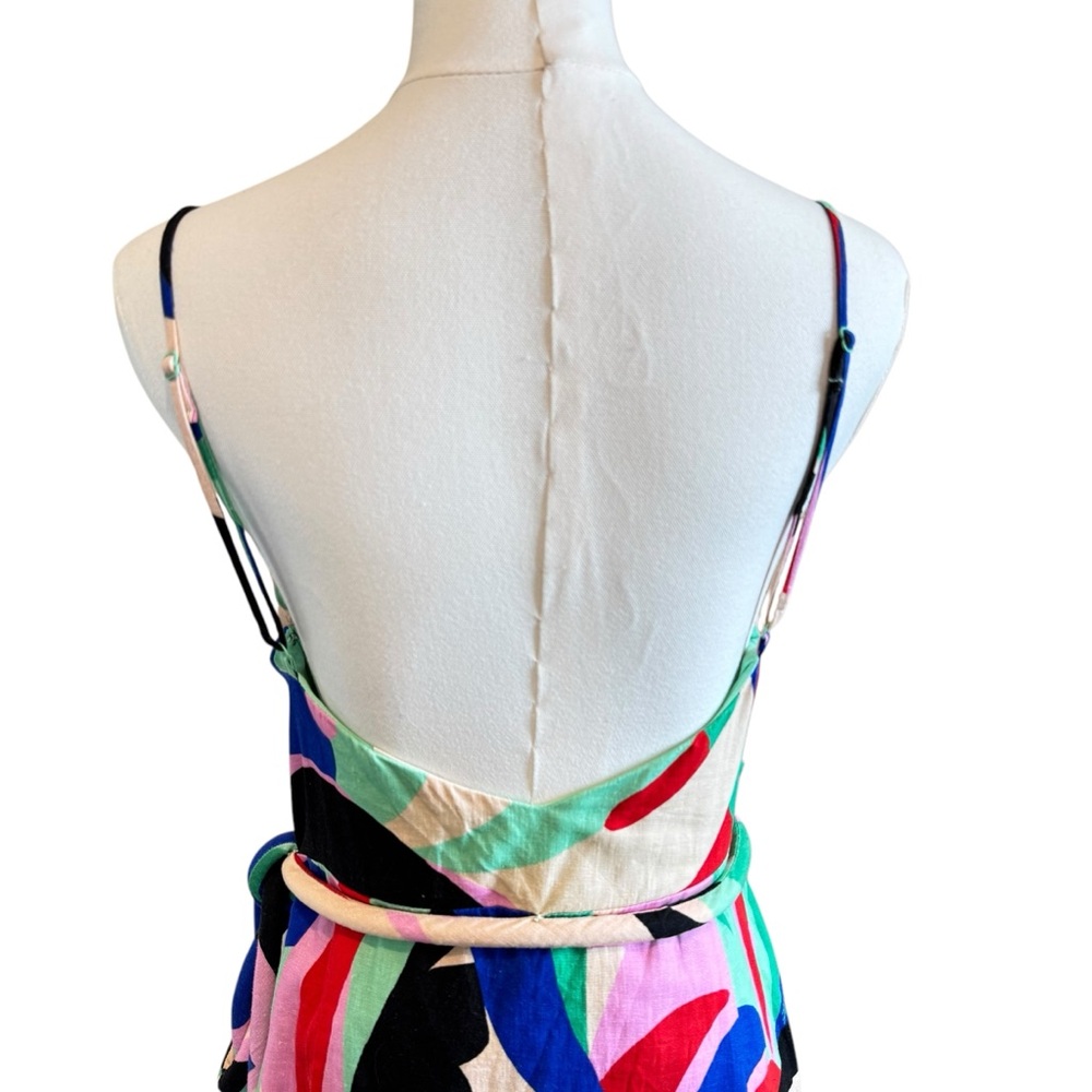 FARM Rio Multicolor Abstract Print Mini Dress - Red, Blue, Green, Black - Picture 11 of 16
